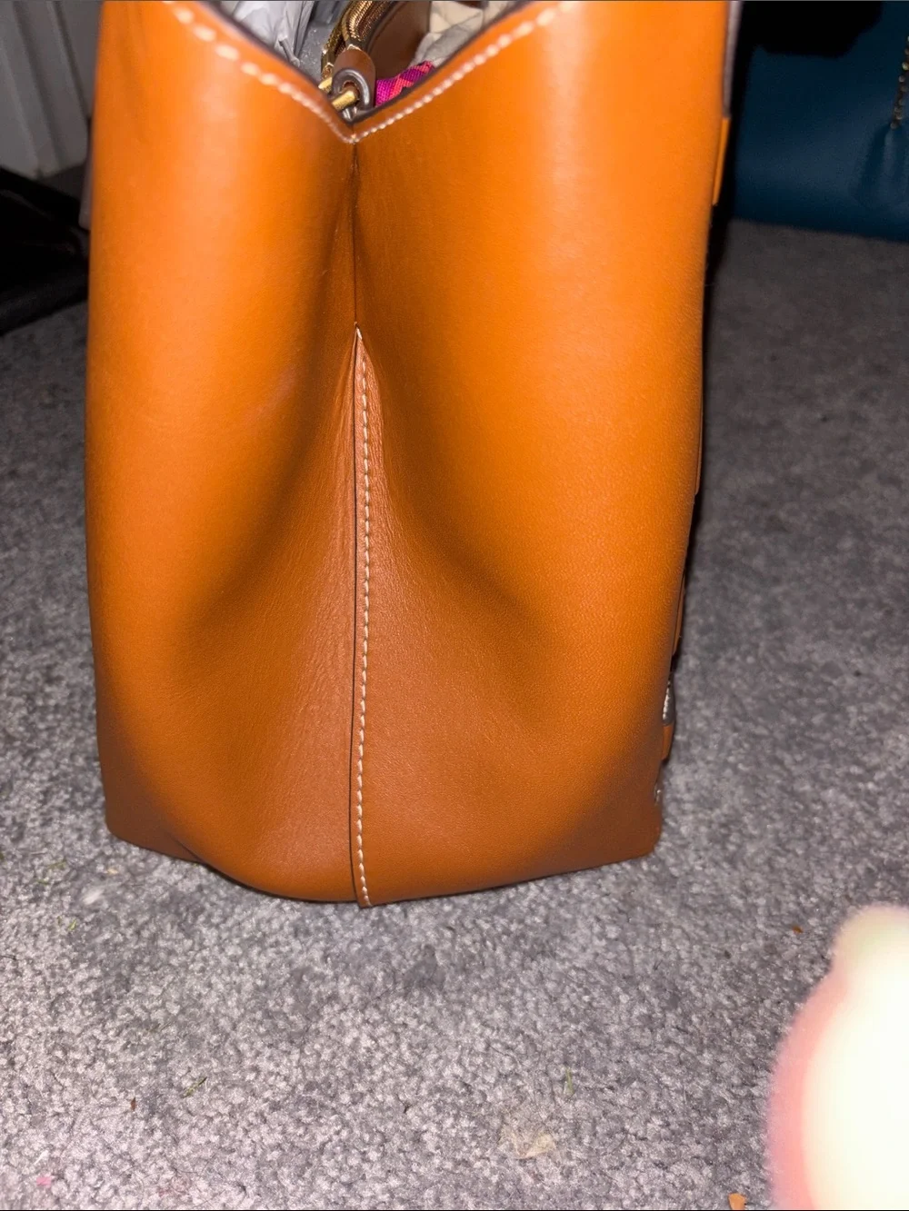 Tory Burch Tan and Cream Woven Tote